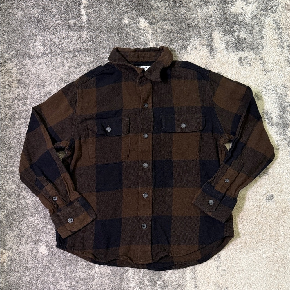 Old Navy Boys Plaid Button-Up Shirt